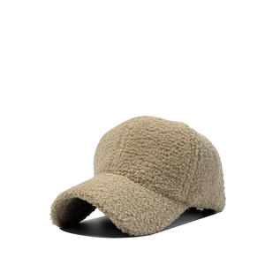 秋冬アウトドアレジャー暖かいサンハット新作100％コットン無地6パネルコーデュロイ野球帽ダックビルキャップユニセックス - Product Image 1