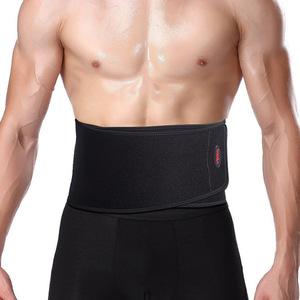 Ceinture de soutien lombaire de compression pour adultes, noire, ajustable et profilée, pour l'entraînement physique, le basketball et le badminton - Product Image 2