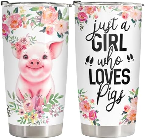 A girl who loves pigs