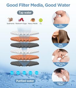 Lọc đầu vòi sen đen 6 chế độ áp lực cao có thể tháo rời cầm tay showerhead Set với thép không gỉ Hose <span class=keywords><strong>Shower</strong></span> <span class=keywords><strong>ARM</strong></span> <span class=keywords><strong>Bracket</strong></span> - Product Image 4