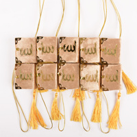 Mini Coran blanc, livre arabe pour cadeaux de mariage musulman, décoration suspendue pour voiture, cadeaux de fête du Ramadan