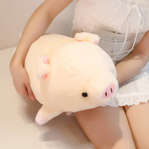 40cm 50cm Super Soft Kawaii <span class=keywords><strong>Pig</strong></span> Stuffed Animal Adorable Plush Pink <span class=keywords><strong>Pig</strong></span> Animal Pillow Home Decor Hugging Cuddly Pillows - Product Image 5