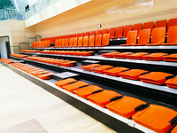 Prix d'usine pas cher Gradins d'intérieur portables Chaises Tribune rétractable et sièges télescopiques Produit de sport et de divertissement