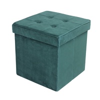 Personnalisé Salon Canapé En Tissu de Luxe Velours Pouf de Rangement Pliable Tabouret Chaise