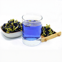 Thé aux fleurs de pois papillon bleu pour café, bar, boutique de boissons, impression personnalisée, vente en gros, en vrac