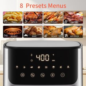 Wholesale Customizable 8L Stainless Steel <b>Smart</b> <b>Air</b> <b>Fryer</b> Touchscreen Digital Control Non-Stick Surface Overheat Household - Product Image 4