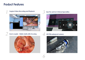 Torre de Endoscopia Portátil Todo en Uno IKEDA 4K con Monitor de 27 Pulgadas para Laparoscopia, Cirugía General, Equipo Médico Eléctrico - Product Image 4