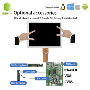 หน้าจอ LCD ของแท้จาก BOE ขนาด 8 นิ้ว แบบ TN สีขาวปกติ ความละเอียด 800*600 แบบ SVGA พอร์ต TTL 50 พิน สาย <span class=keywords><strong>FPC</strong></span> โมดูล LCD ขนาด 8 นิ้ว - Product Image 3
