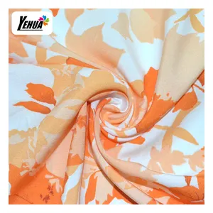 Shaoxing Keqiao Factory 100D Poly Spandex Print Clothes Fabric Woven Plain Stretch Poly 4 Way Spandex Fabric