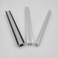 Profilé en aluminium extrudé pour bande LED, largeur 3 mm, montage en surface, personnalisable, avec services de découpe et de soudure