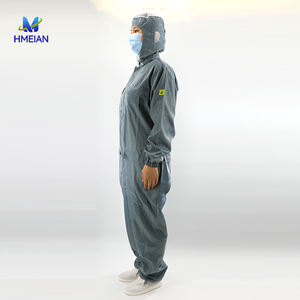 Combinaison de salle blanche rose uniforme pour ouvrier d'usine combinaison esd vêtements de travail - Product Image 4