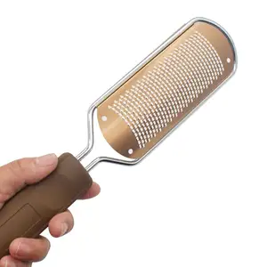 New Rose Gold Style Foot File Pedicure Foot Care Dead Skin Rasp Remover Stainless Steel Tool Callus Remover
