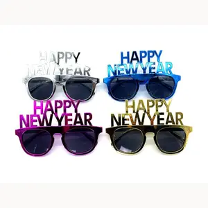 Happy New Year Eyeglasses Fancy New Year Party Glasses Celebration Party Favor for 2024 New Year's Eve Party Decors