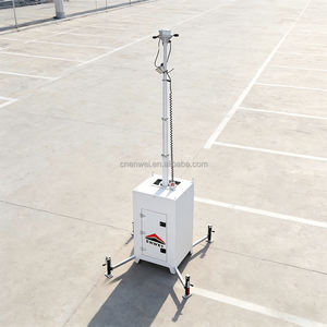 Caméra de surveillance portable 24h/24 et 7j/7, tour de vidéosurveillance mobile cubique pour la surveillance des zones éloignées - Product Image 4