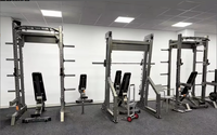 Machine Smith Commerciale en Acier Inoxydable, Équipement de Gymnastique Complet avec Crossover par Câble pour Usage Domestique/Commercial