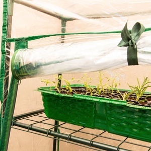 เรือนเพาะชำพลาสติก PVC แบบพับได้ 3 ชั้น HUGELEAF ขนาดเล็ก พกพาสะดวก พร้อมผ้าคลุม ประกอบง่าย เป็นมิตรกับสิ่งแวดล้อม - Product Image 5