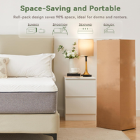 Matelas multi-couches King Size en mousse à mémoire de forme et surmatelas en latex, construction premium, garantie 15 ans