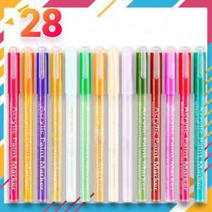 Nuevos Productos, Marcadores de Pintura Acrílica a Base de Agua, No Tóxicos, 12/24/30 Colores, Venta al Por Mayor - Product Image 4