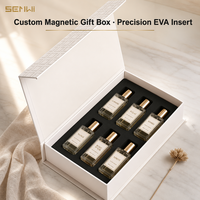 Boîte cadeau magnétique pliable rigide blanche personnalisée boîte d'emballage boîte cadeau bouquet en carton de luxe avec insert en EVA noir