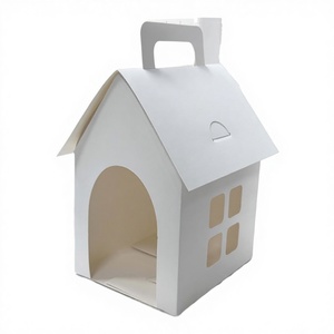 Caja de Regalo Plegable en Forma de Casa para Perros, Hecha de Cartón Ecológico Reutilizable, para Artículos de Fiesta y Recuerdos de Adopción de Mascotas - Product Image 3