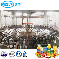 Remplisseuses de bouteilles en PET pasteurisées UHT saveur lait boisson laitière machine d'emballage de jus de fruits
