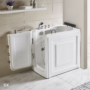 Bañera para personas mayores, versión derecha, 72 cm de ancho, 101,5 cm de largo, 100 cm de altura, diseño accesible - Product Image 1