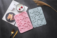 Moules à gâteau en silicone antiadhésifs sur le thème des animaux marins, de qualité alimentaire, réutilisables, mignons, en silicone magnétique, pour chocolat, bonbons et glaces DIY