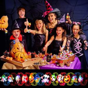 <strong>Halloween</strong> <strong>Party</strong> Favors for Kids LED Light up Bracelet <strong>Halloween</strong> Toys <strong>Halloween</strong> Treats Goody <strong>Bag</strong> Flashing Candy Gift <strong>Bag</strong> <strong>Fillers</strong> - Product Image 4