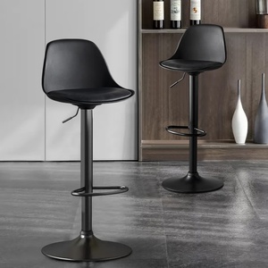 Chaise de <span class=keywords><strong>bar</strong></span> pivotante en plastique bleue à hauteur réglable au design moderne, tabourets de <span class=keywords><strong>bar</strong></span> scandinaves - Product Image 6