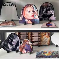 Ardoise Roche de Sublimation Carrée Vierge 15*15cm, Pierre Photo à Sublimer Revêtue