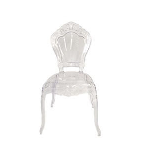Stile francese trasparente festa evento principessa <span class=keywords><strong>Belle</strong></span> <span class=keywords><strong>Epoque</strong></span> sedie da sposa PC chiaro evento principessa sedie - Product Image 2