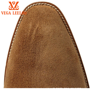 New Trendy Brand <strong>Boots</strong> Side Zip <strong>Flat</strong> Fashion Business Ankle Genuine <strong>Leather</strong> Chelsea <strong>Boots</strong> Men Plus Size 48 - Product Image 4