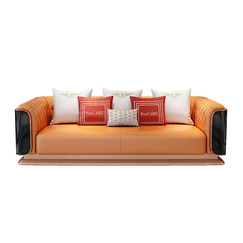 Modern sectional living room sofa set furniture luxury furniture leather sofa set couch living room sofas
