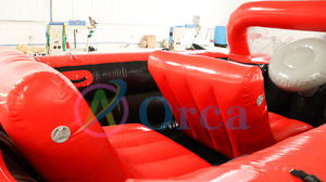 Orca <span class=keywords><strong>Fast</strong></span> <span class=keywords><strong>Furious</strong></span> 4.8x2.4x1.6m Tube remorquable pour sport aquatique gonflable personnalisé Voiture flottante Jeu de sport remorquable pour lac - Product Image 4