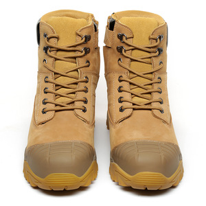 Chaussures <span class=keywords><strong>de</strong></span> <span class=keywords><strong>sécurité</strong></span> personnalisées montantes à fermeture éclair en nubuck première couche, confortables et respirantes pour bottes et chaussures <span class=keywords><strong>de</strong></span> <span class=keywords><strong>protection</strong></span> - Product Image 4