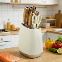 Ensemble de couteaux de chef avec manche en PP, ustensiles de cuisine peu encombrants pour la maison et la restauration