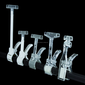 Porta etichette scaffale all'ingrosso Clip di plastica trasparente per ABS per negozio al dettaglio - Product Image 4