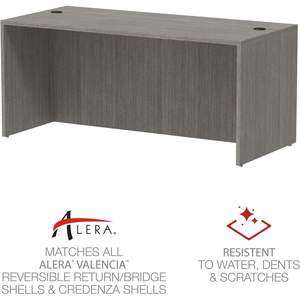 Bureaux informatiques Alera Valencia Series, 65 po x 29,5 po x 29,63 po, gris, avec façade droite - Product Image 5