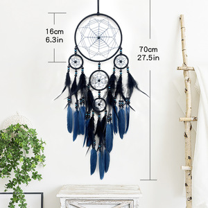 Piuma bohémien acchiappasogni <span class=keywords><strong>arte</strong></span> della parete appeso per la decorazione della stanza di casa - Product Image 5