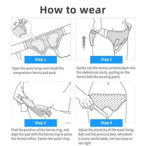 Ceinture de soutien ajustable en néoprène élastique pour hernie ombilicale et inguinale pour hommes, ceinture personnalisée en coton pour le soulagement de la douleur et les soins de santé - Product Image 6