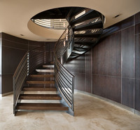 Escalier en colimaçon en acier et fer forgé, norme australienne, avec garde-corps en verre moderne, installation DIY, pour grenier intérieur en métal