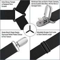 Mise à niveau des porte-draps pour les coins 4 pièces attaches de drap de lit réglables bretelles
