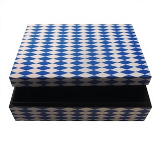 Handcrafted Black White Resin MDF Inlay Modern Luxury Multifunctional Jewelry <b>Box</b> Home Office Storage Keptase Unique Craft - Product Image 5