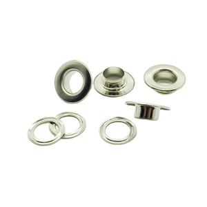 Ojetes Metálicos Plateados de Superficie Plana para Cortinas, de la Fábrica EWANG - Product Image 2