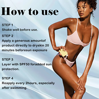 Sun Tan Olie Wit Label Oem Private Label Natuurlijke Spray Tan Tan Olie