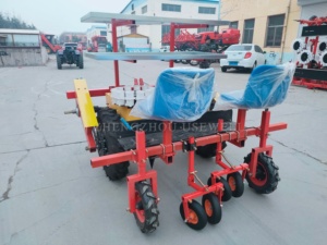 Transplanteur de <span class=keywords><strong>semis</strong></span> à double rangée entraîné par tracteur pour serres (poivrons, tomates, tabac) - Product Image 4