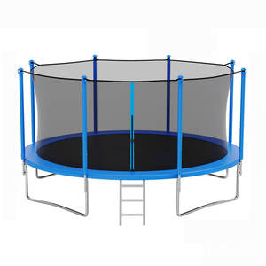 Trampolín Grande para Interiores/Exteriores con Red <span class=keywords><strong>de</strong></span> Protección, Material <span class=keywords><strong>de</strong></span> Espuma para Fitness, Cama Elástica para Adultos - Product Image 1
