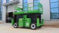 Plateforme élévatrice mobile électrique entièrement automatique pour travaux en hauteur, auto-propulsée et hydraulique