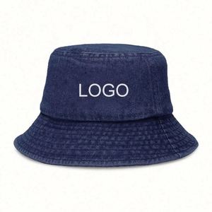 Embroidery <b>Bucket</b> <b>Hat</b> Custom Logo Canvas Washed <b>Large</b> Eaves Basin <b>Hat</b> Outdoor Custom <b>Bucket</b> <b>Hat</b> - Product Image 1