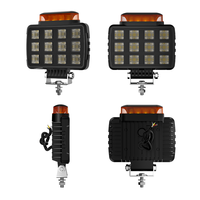 Luz de Advertencia LED Ovalada para Montacargas DXZ, Multimodo, Todoterreno, 5.7 Pulgadas, 9-36V, 6500 Lúmenes, 40W, Modelo 57C-FS-F48, Actualización Retrofit